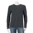 Men's Sonoma Goods For Life&trade; Modern-fit Everyday Henley, Size: Large, Dark Grey