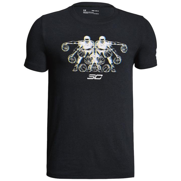 Boys 8-20 Under Armour Sc30 Curry Tee, Size: Small, Black