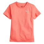Boys 4-7 Puma Heathered Performance Logo Tee, Size: 4, Dark Red