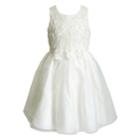 Girls 4-6x Youngland Floral & Scrollwork Dress, Size: 5, White