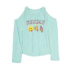 Girls 7-16 & Plus Size Harper & Elliott Cold Shoulder Graphic Tee, Size: Medium, Lt Green