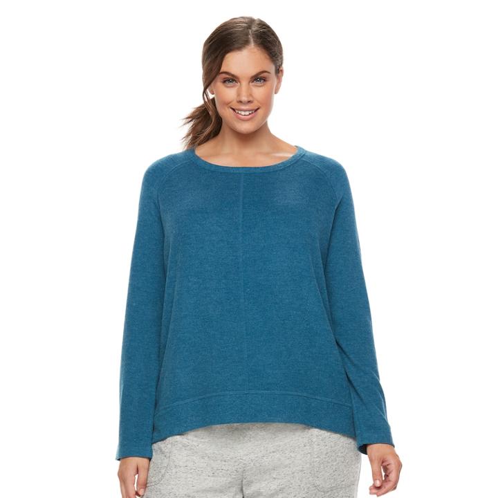 Plus Size Sonoma Goods For Life&trade; Scoopneck Top, Women's, Size: 2xl, Turquoise/blue (turq/aqua)