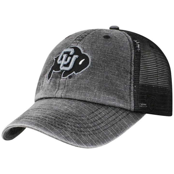Adult Top Of The World Colorado Buffaloes Ploom Ripstop Cap, Men's, Black