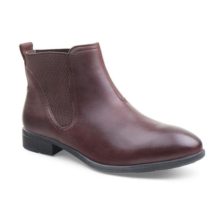 Eastland Brandi Women's Leather Chelsea Boots, Size: Medium (7.5), Dark Beige