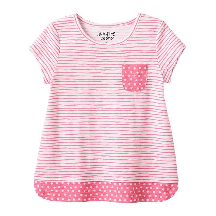 Girls 4-10 Jumping Beans&reg; Print Graphic Tee, Girl's, Size: 8, Med Pink