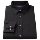 Big & Tall Croft & Barrow&reg; Easy Care Point-collar Dress Shirt, Men's, Size: 17 Big, Black