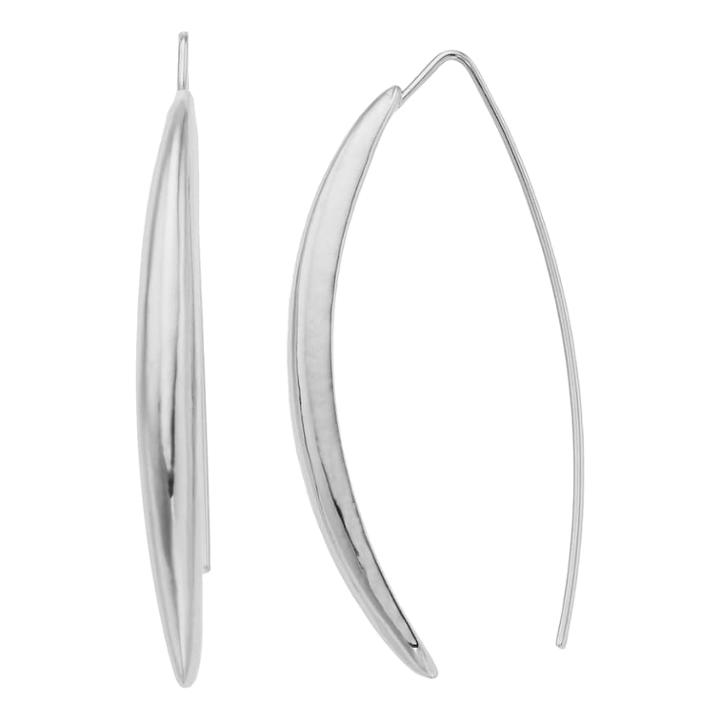 Simply Vera Vera Wang Polished Threader Earrings, Women's, Silver