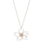 Mudd&reg; Long Wire Flower Pendant Necklace, Teens, Gold