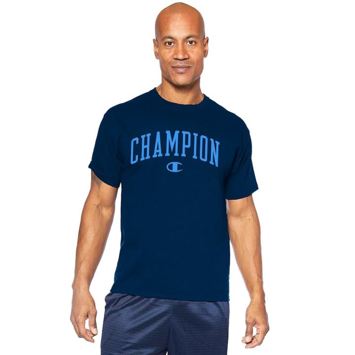 Big & Tall Champion Logo Graphic Tee, Men's, Size: Xxl Tall, Blue (navy)