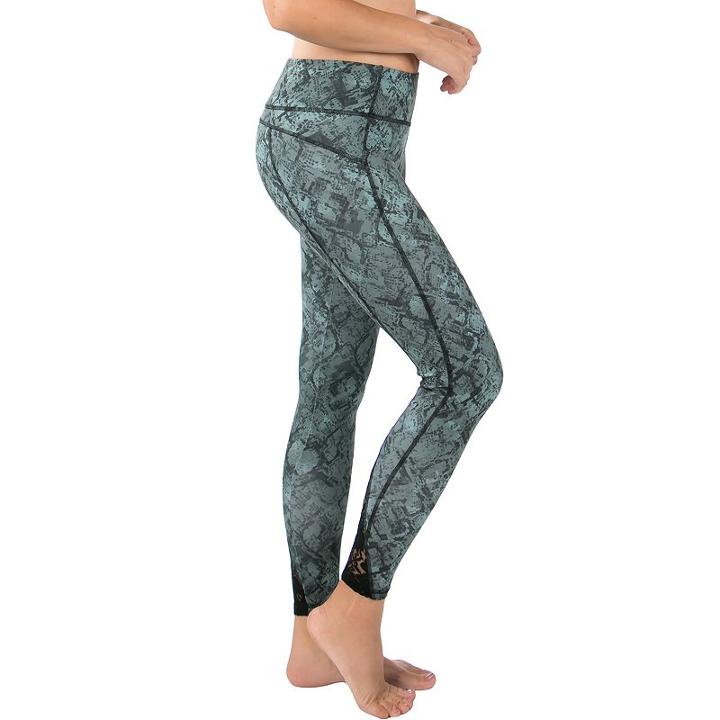 Women's Balance Collection Serpentina Printed Leggings, Size: Medium, Light Grey