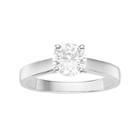 Forever Brilliant 14k White Gold 1 Carat T.w. Lab-created Moissanite Solitaire Engagement Ring, Women's, Size: 9