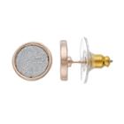 Lc Lauren Conrad Glittery Disc Nickel Free Stud Earrings, Women's, Multicolor