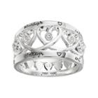 Love This Life Always And Forever Crystal Heart Ring, Women's, Size: 9, Grey