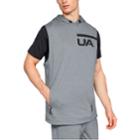 Men's Under Armour Terry Sleeveless Hoodie, Size: Xl, Med Grey