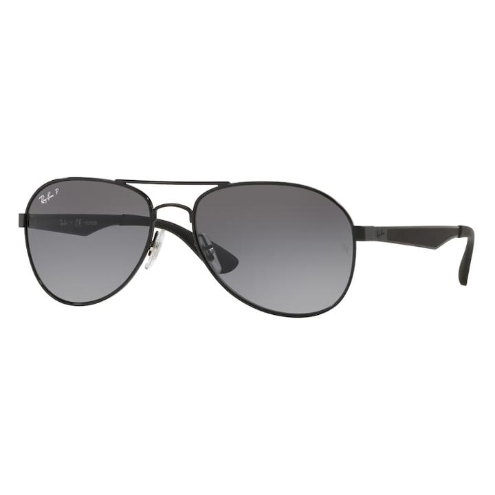 Ray-ban Rb3549 61mm Aviator Gradient Polarized Sunglasses, Women's, Black