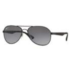 Ray-ban Rb3549 61mm Aviator Gradient Polarized Sunglasses, Women's, Black