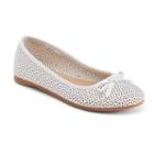 So&reg; Spicee Girls' Ballet Flats, Girl's, Size: 3, White