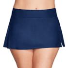 Women's Mazu Swim Hip Minimizer Skirtini Bottoms, Size: 10, Blue (navy)