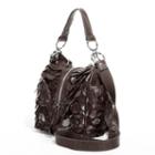 Amerileather Feesh Mini Leather Convertible Shoulder Bag, Women's, Brown