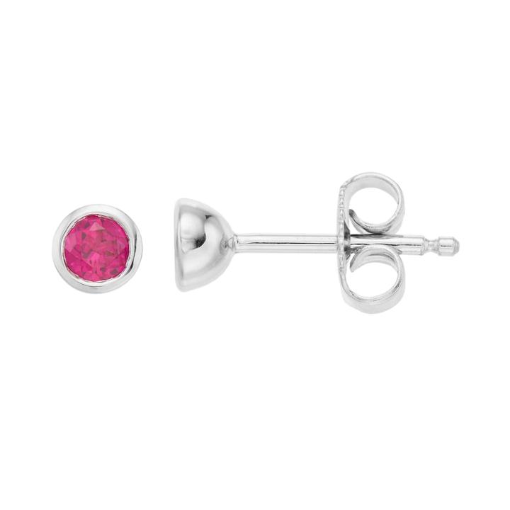Boston Bay Diamonds Sterling Silver Ruby Stud Earrings, Women's, Red