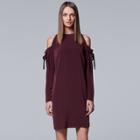 Women's Simply Vera Vera Wang Cold Shoulder Dress, Size: Medium, Red