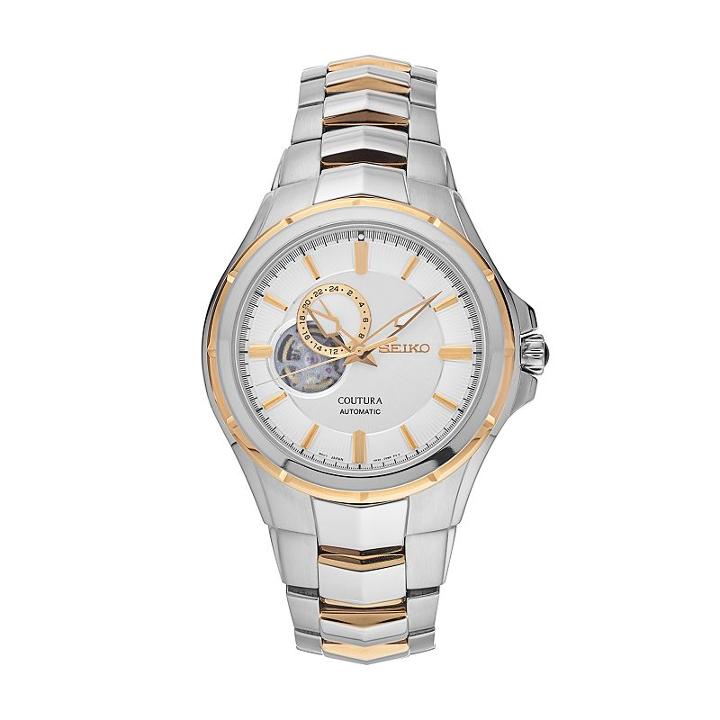 Seiko Men's Coutura Two Tone Stainless Steel Automatic Watch, Multicolor