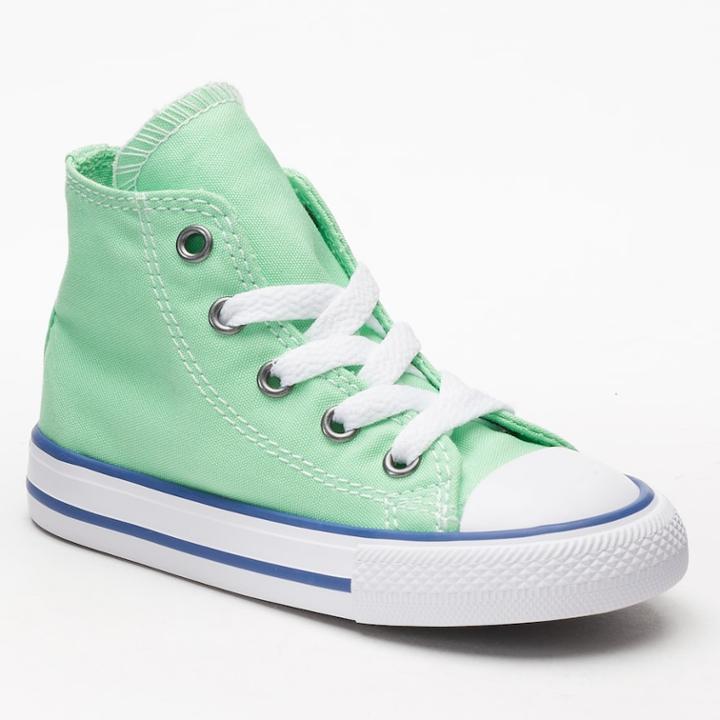 Baby / Toddler Converse Chuck Taylor All Star High-top Sneakers, Toddler Girl's, Size: 10 T, Lt Green