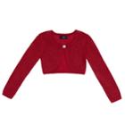 Girls 7-16 Iz Amy Byer Lurex Knit Shrug, Size: Small, Red