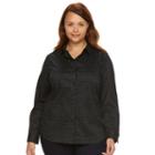 Plus Size Apt. 9&reg; Structured Essential Button-down Shirt, Women's, Size: 4xl, Oxford