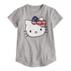 Girls 4-10 Jumping Beans&reg; Hello Kitty&reg; American Tee, Size: 10, Med Grey