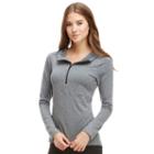 Women's Balance Collection Pieced Hooded Quarter-zip Hiking Top, Size: Large, Oxford
