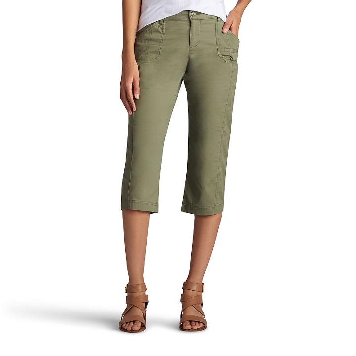Women's Lee Middleton Skimmer Capris, Size: 12 Avg/reg, Lt Green