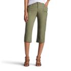 Women's Lee Middleton Skimmer Capris, Size: 12 Avg/reg, Lt Green