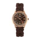 Tko Orlogi Women's Crystal Stretch Watch, Brown