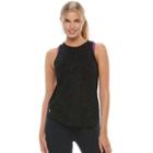 Women's Tek Gear&reg; High Neck Pocket Tank, Size: Medium, Black