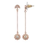Lc Lauren Conrad Starburst Chain Nickel Free Linear Drop Earrings, Women's, Pink Other