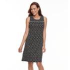 Women's Perceptions Polka-dot Shift Dress, Size: Regular, Oxford