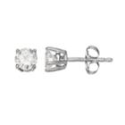 Forever Classic Sterling Silver 5/8 Carat T.w. Lab-created Moissanite Stud Earrings, Women's, White