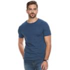 Men's Apt. 9 &reg; Jaspe Regular-fit Stretch Soft Touch Crewneck Tee, Size: Large Slim, Dark Blue