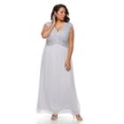 Plus Size Chaya Sequin Lace Evening Gown, Women's, Size: 24 W, Lt Purple