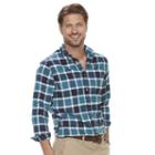 Men's Sonoma Goods For Life&trade; Flexwear Classic-fit Oxford Stretch Button-down Shirt, Size: Medium, White