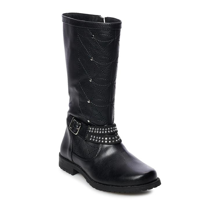 Rachel Shoes Robin Girls' Riding Boots, Size: 4, Grey (charcoal)