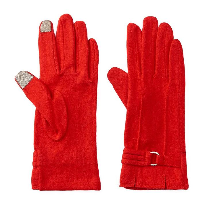 Women's Manhattan Accessories Co. Tech Gloves, Red
