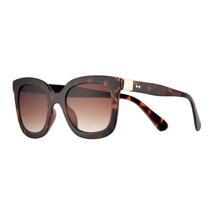 Lc Lauren Conrad Purton 52mm Wayfarer Gradient Sunglasses, Med Brown