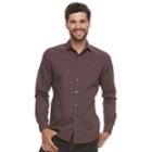 Men's Apt. 9&reg; Premier Flex Slim-fit Stretch Button-down Shirt, Size: Small Slim, Red