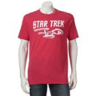 Men's Star Trek The Enterprise Tee, Size: Small, Light Red