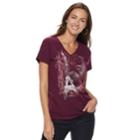 Women's Sonoma Goods For Life&trade; V-neck Graphic Tee, Size: Small, Med Purple