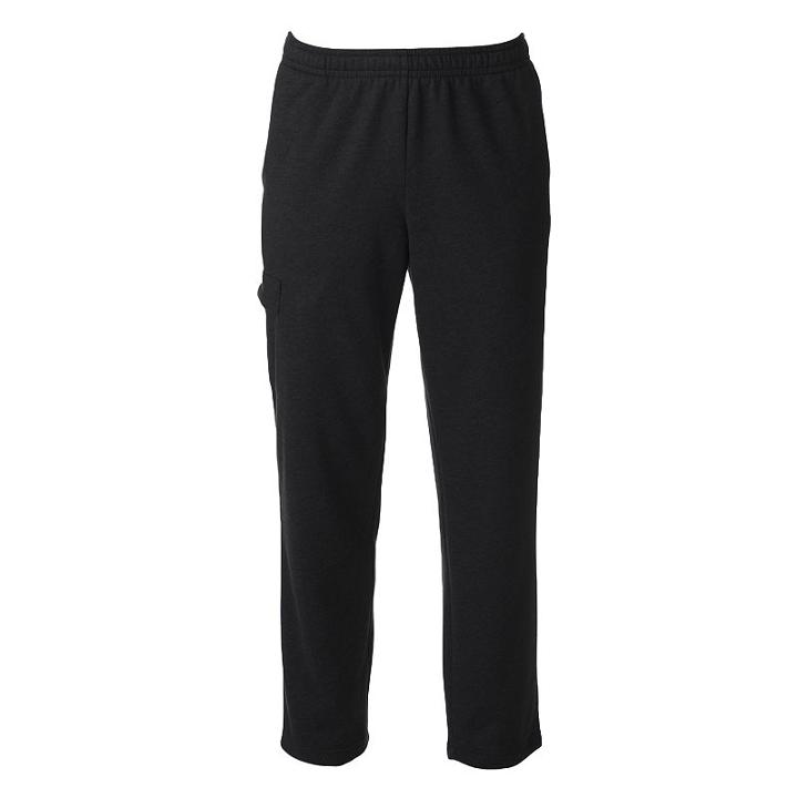 Big & Tall Tek Gear&reg; Fleece Cargo Pants, Men's, Size: 4xb, Black