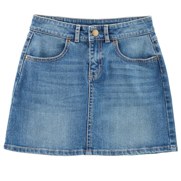 Girls 4-12 Carter's Denim Skirt, Size: 4, Blue