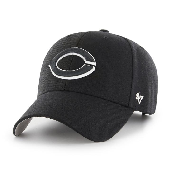Men's '47 Brand Cincinnati Reds Mvp Hat, Black